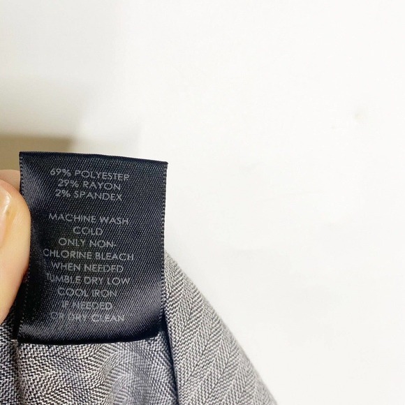 Ann Taylor Factory Pants Womens SZ 0 Curvy Gray Stripe Trouser Classic Runs Big - Picture 4 of 10